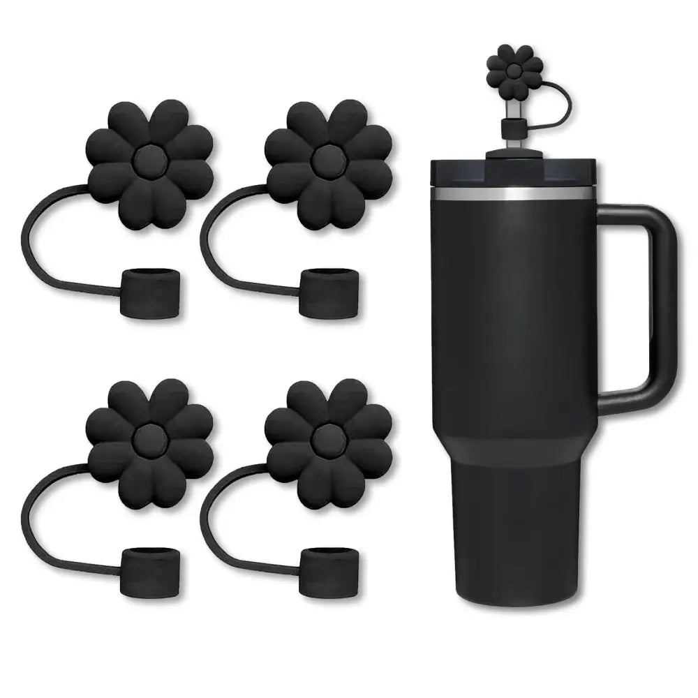 Straw Cover Cap For Stanley Cup 4 Pack Silicone Topper Tumblers Compatible With 30&40 Oz 0.4In