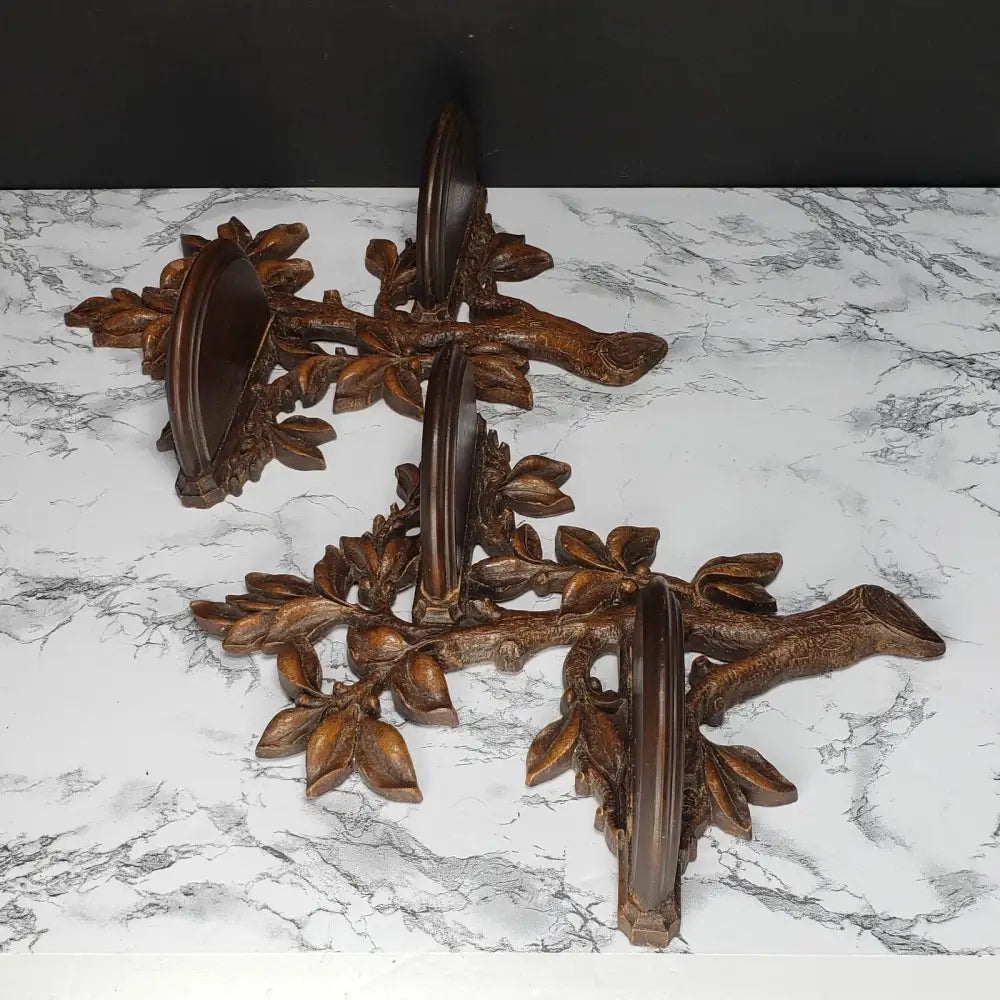 Syroco Syrocowood Shelf Pair (Vintage) Decor