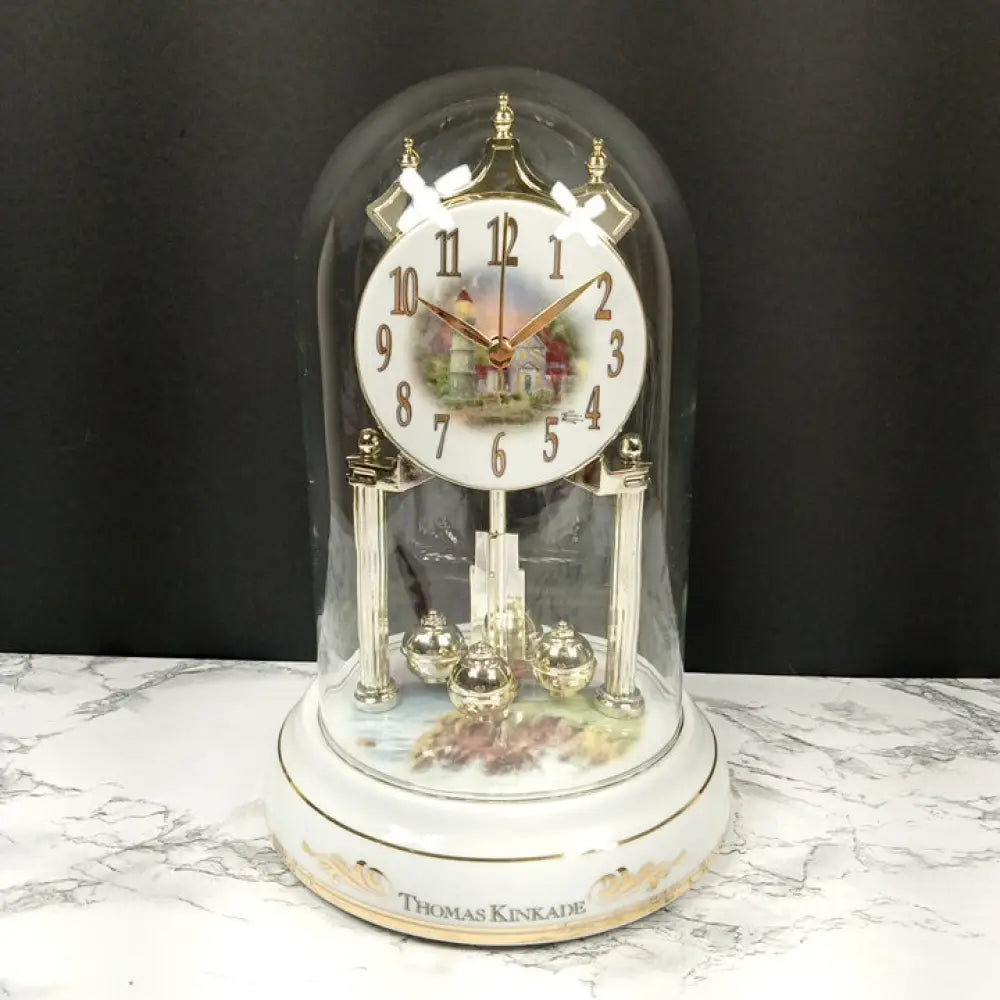 Thomas Kinkade Anniversary Clock Porcelain Vintage Decor