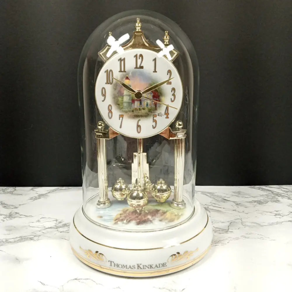Thomas Kinkade Anniversary Clock Porcelain Vintage Decor