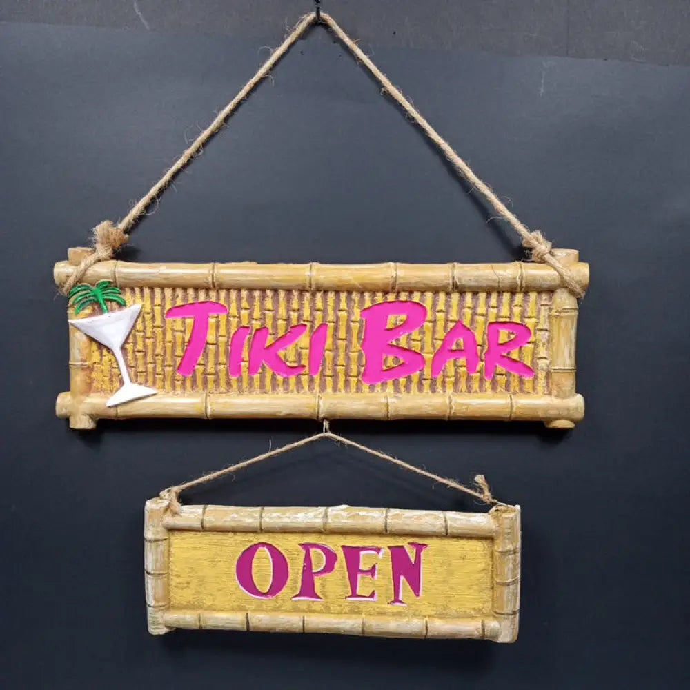 Tiki Bar Sign ( Vintage ) Decor