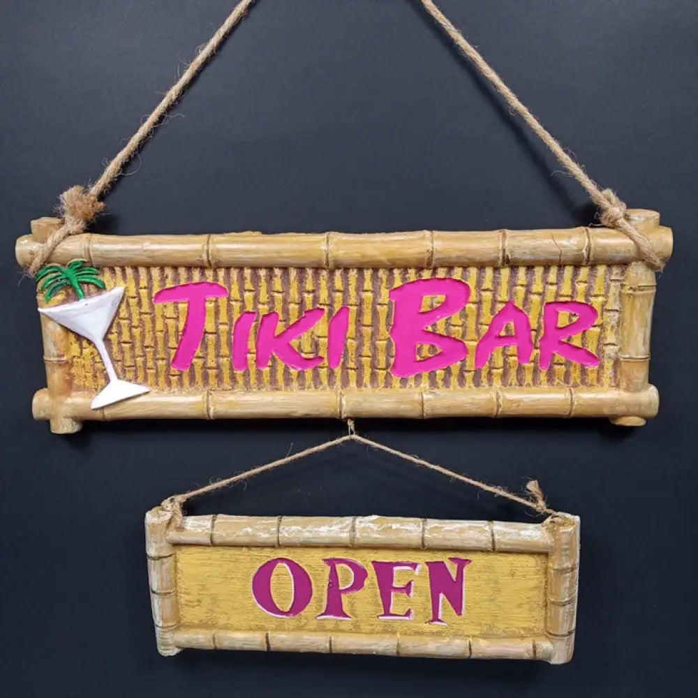 Tiki Bar Sign ( Vintage ) Decor