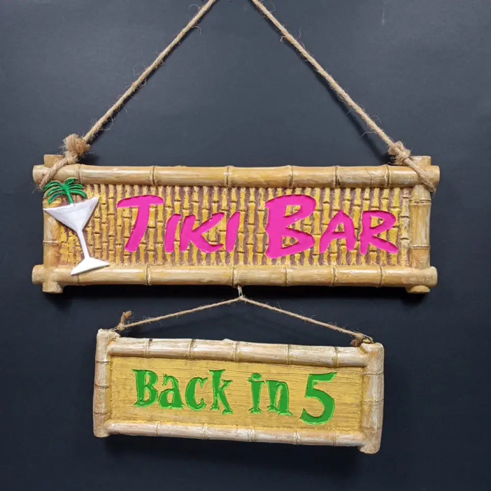 Tiki Bar Sign ( Vintage ) Decor