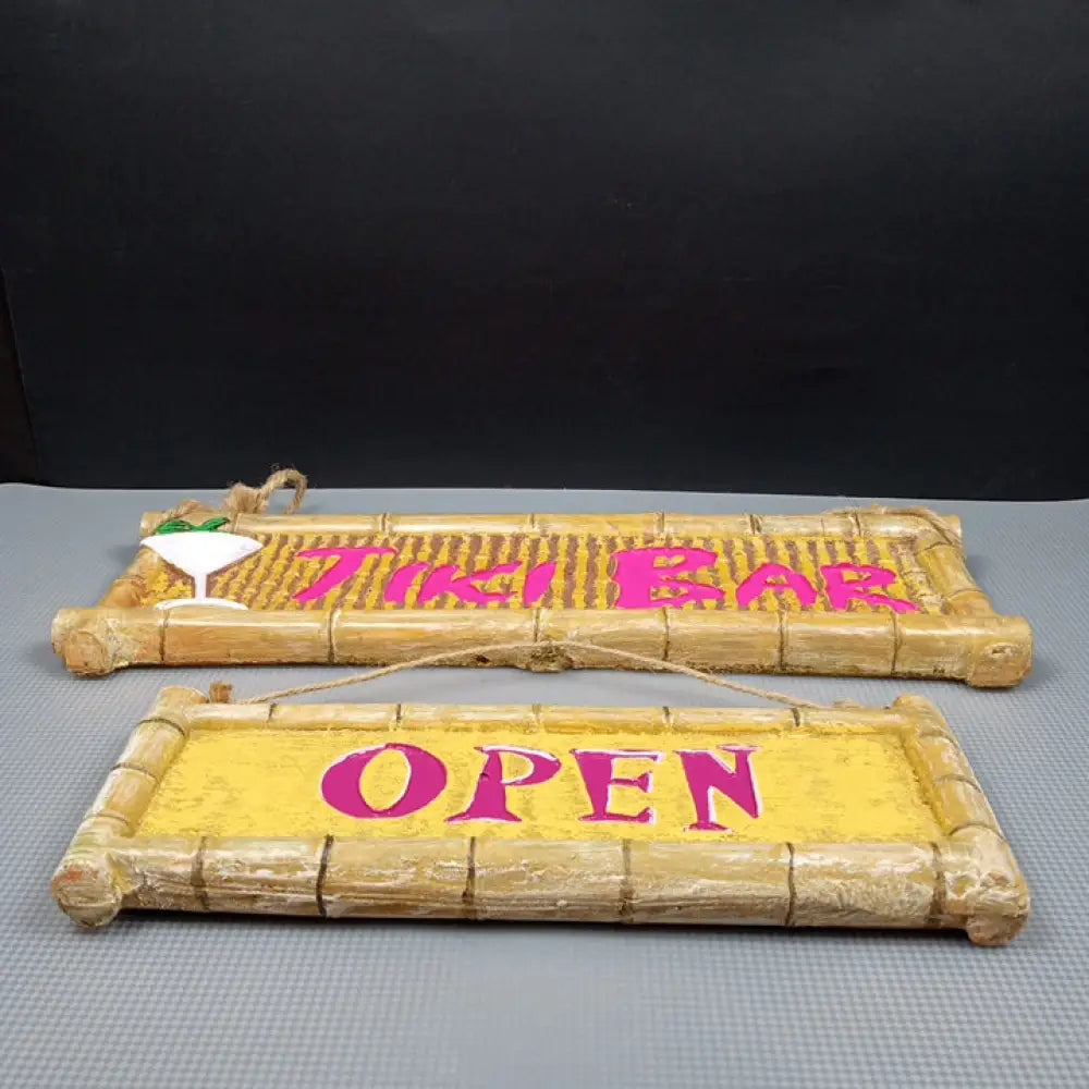 Tiki Bar Sign ( Vintage ) Decor