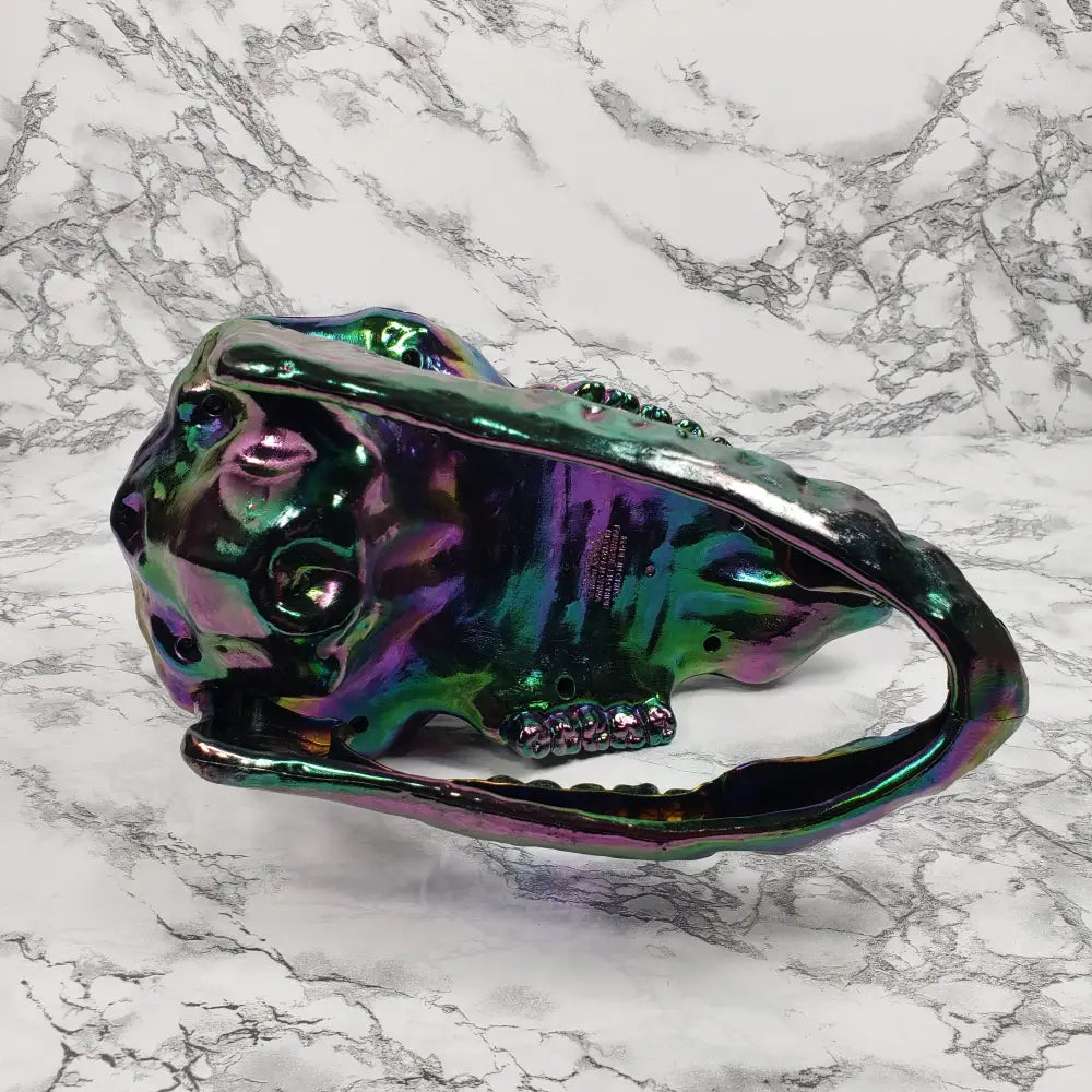 Unicorn Skull Articulated Crazy Bonez Pearlescent Home & Garden