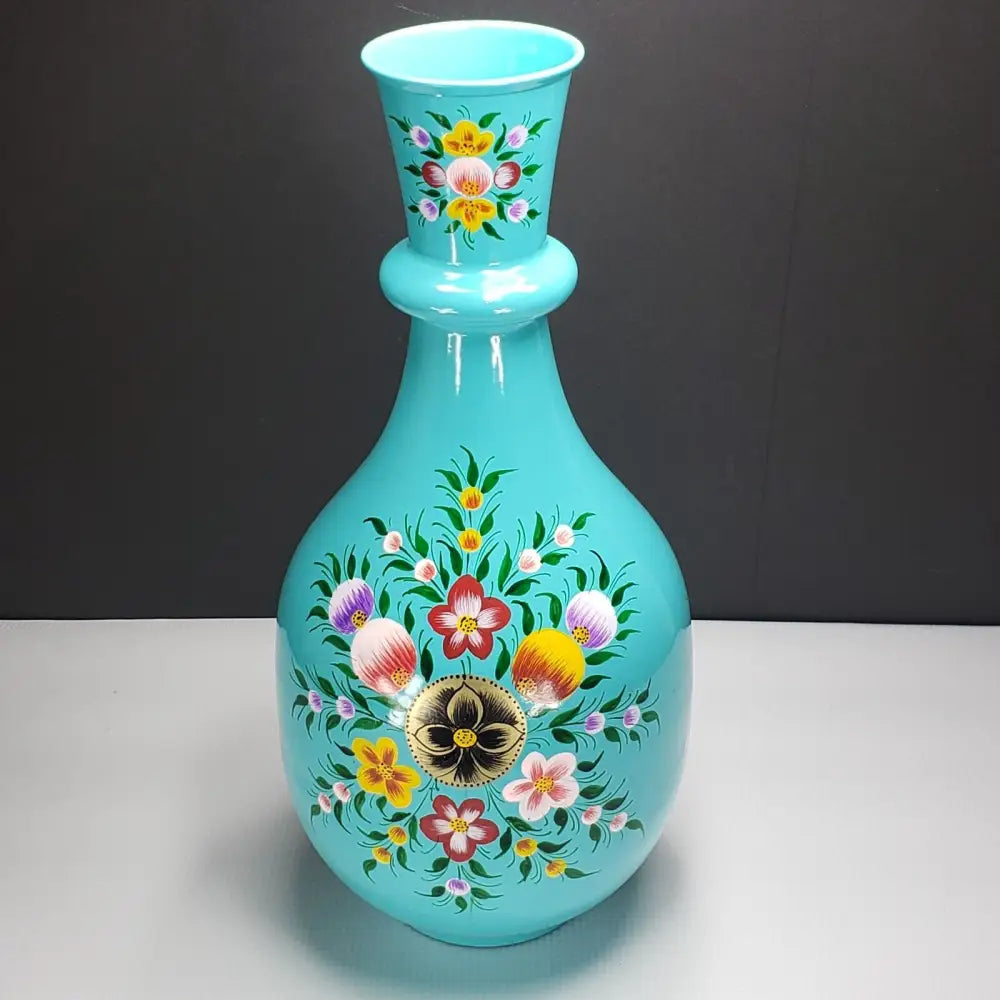 Vase Bavarian Hand Painted Steel Decor