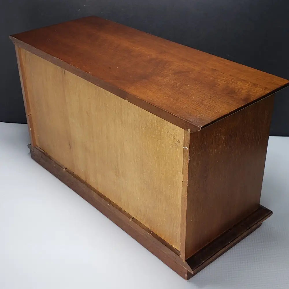 Vintage Jewelry Box Made in Japan Large Solid Wood - Decor