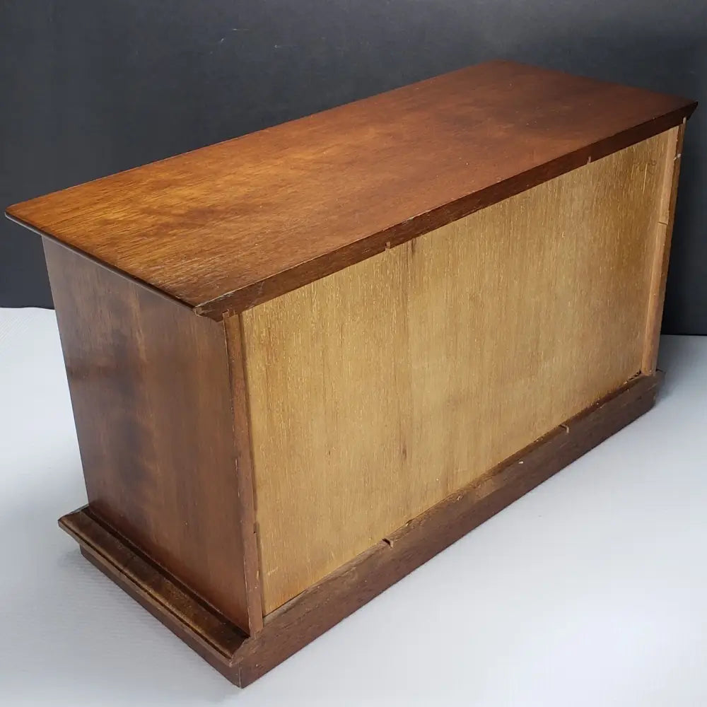 Vintage Jewelry Box Made in Japan Large Solid Wood - Decor