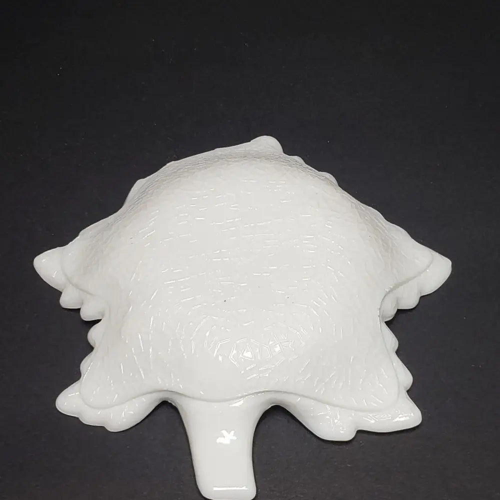 Westmoreland Hand Painted Milk Glass Wedding Box & Trinket Dish (Vintage) Decor
