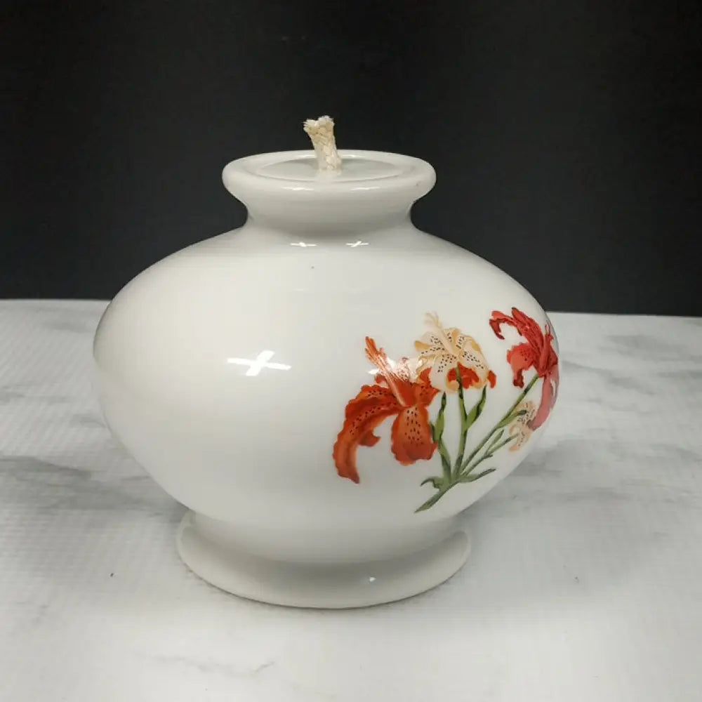 Wicks & Sticks Porcelain Oil Lamp ( Vintage ) Decor