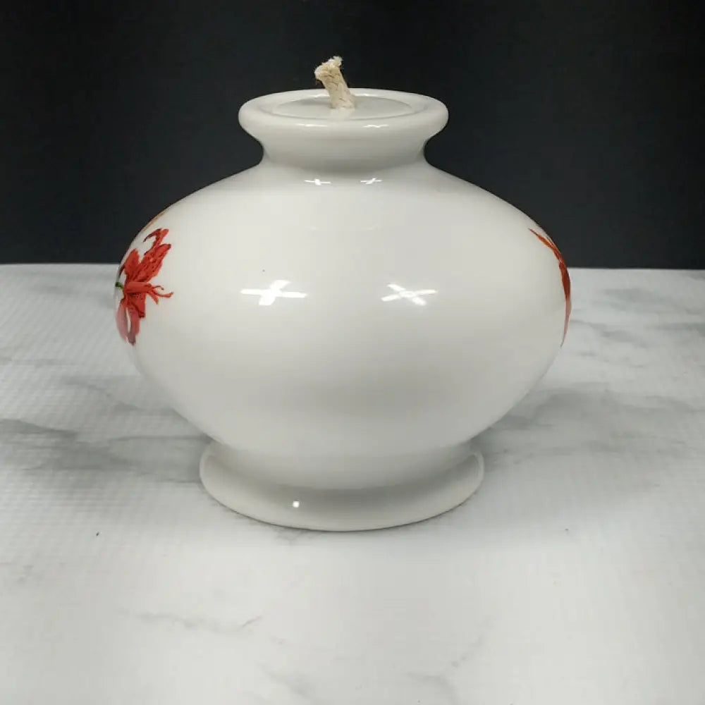 Wicks & Sticks Porcelain Oil Lamp ( Vintage ) Decor