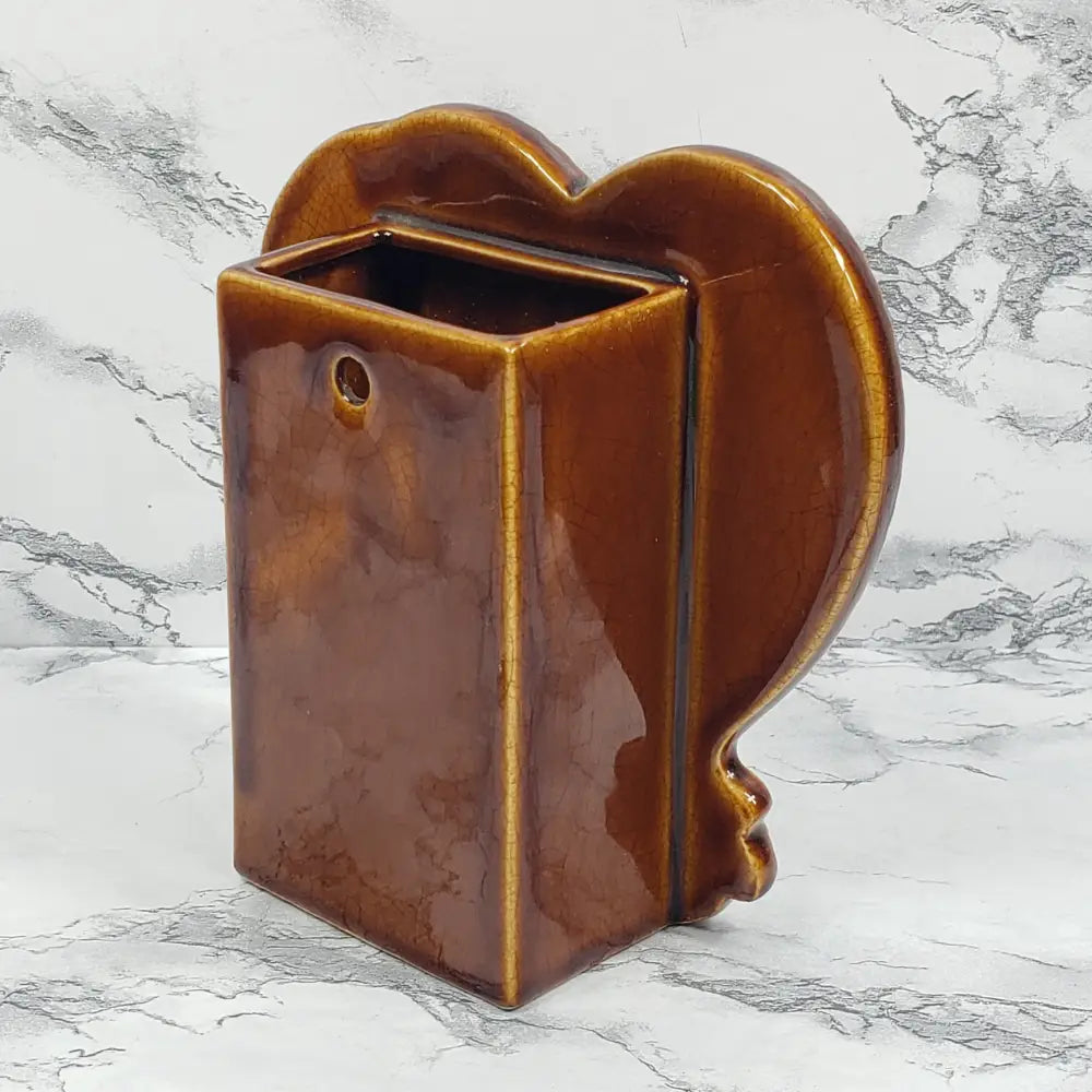 Wisconsin Kitchen Utensil Holder Wall Pocket Vintage Decor