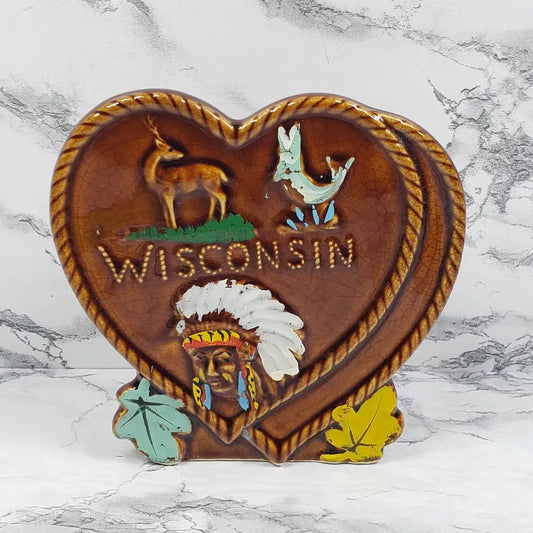 Wisconsin Kitchen Utensil Holder Wall Pocket Vintage Decor