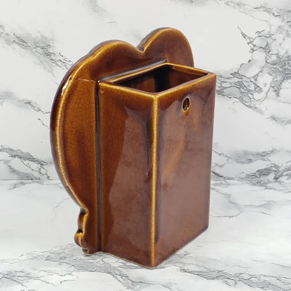 Wisconsin Kitchen Utensil Holder Wall Pocket Vintage Decor