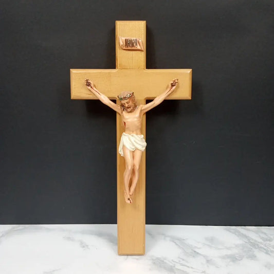Wood Crucifix Religious Wall Decor ( Vintage )