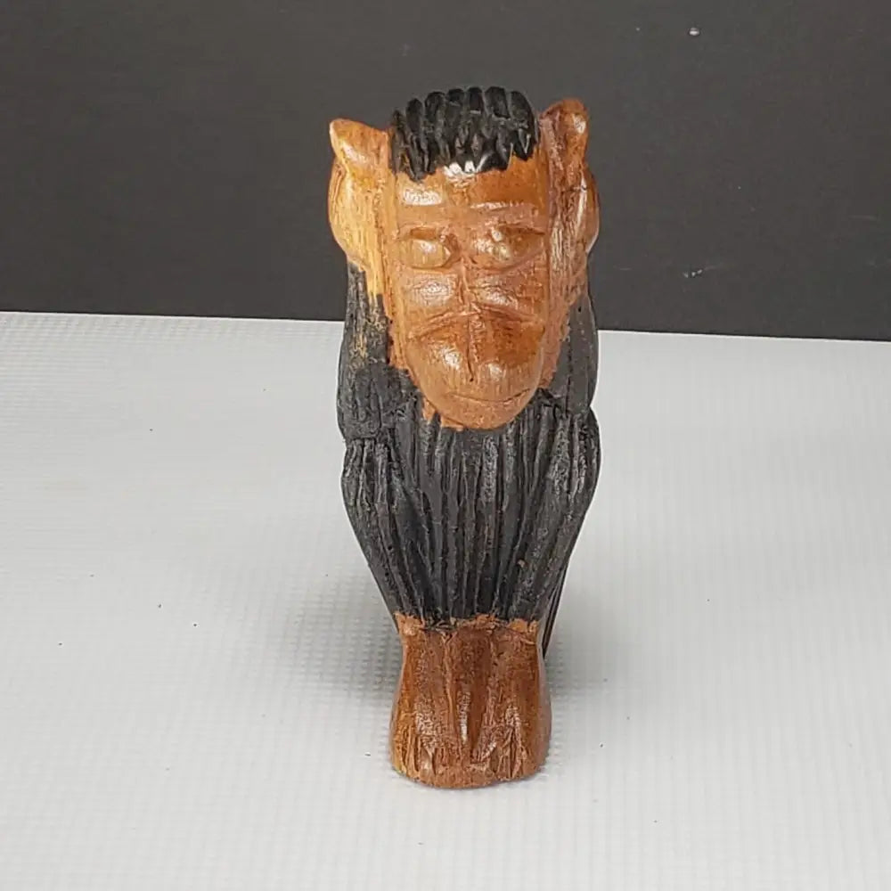 Wooden Monkeys Hand Carved See Hear Speak No Evil Vintage -